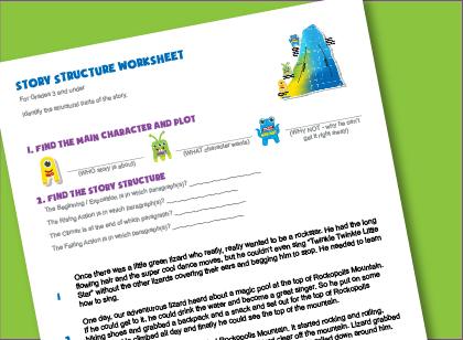 Rising action worksheet