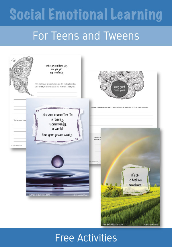 Free social emotional learning activities for high school and middle school